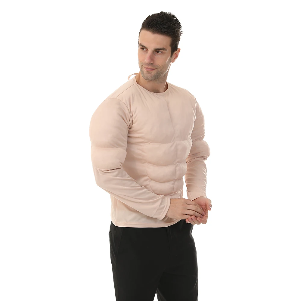 Eraspooky traje muscular divertido para hombre, Túnica de Cosplay, disfraz de Halloween para adultos, novedad, vestido de fantasía para fiesta de navidad