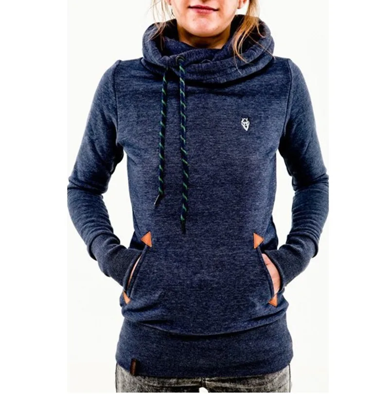 Langarm-Hoodie mit Stickerei und Tasche Modischer Trend Herbstkleidung für Freizeitkleidung – Detail 6