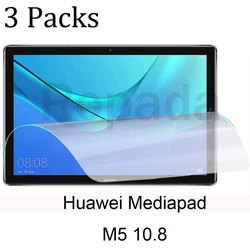 3 Packs soft PET screen protector for Huawei mediapad M5 10.8 protective tablet film