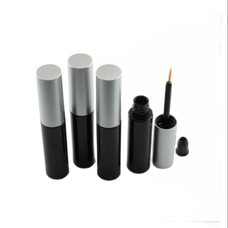 

8ml black plastic tube silver top for eyeliner brush mascara active eye lashes make up cosmetic packing