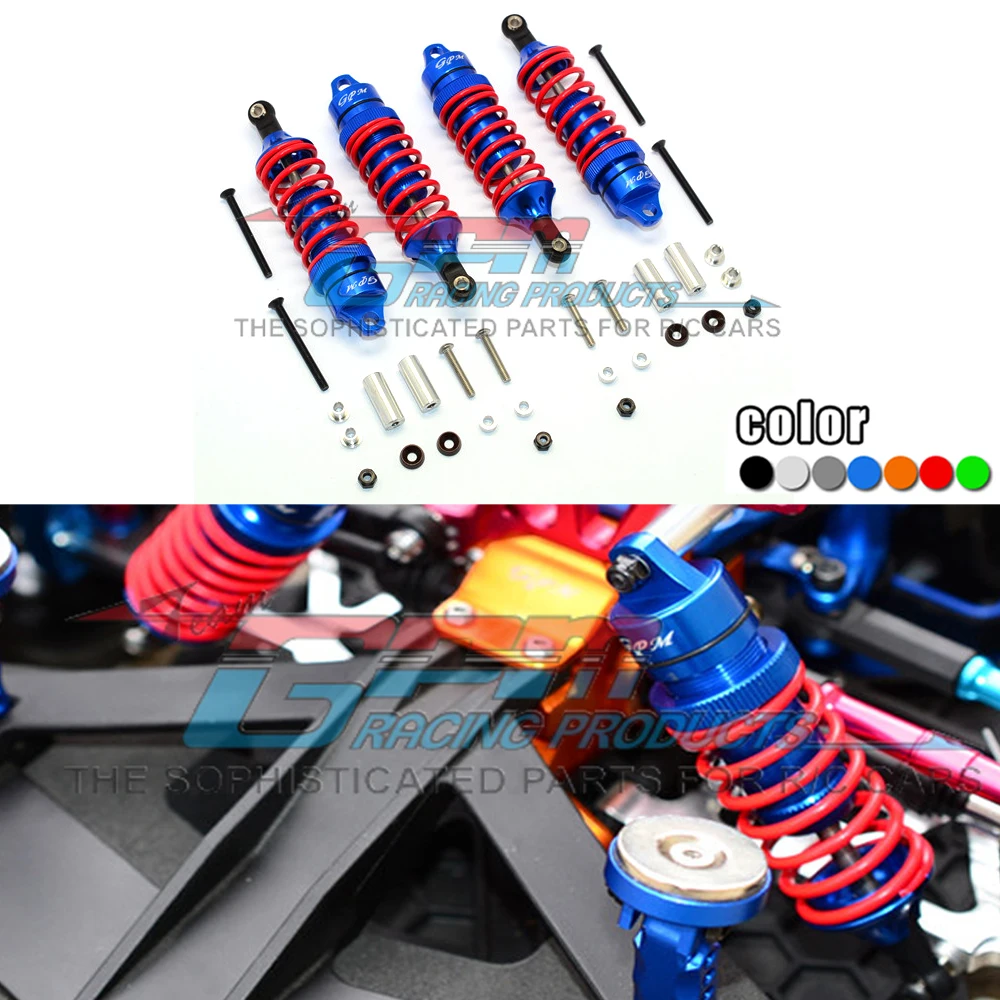 

1/7 XO-1 64077-3 RC Flat sports car Accessories Metal aluminum alloy 87MM Front and rear universal shock absorbers