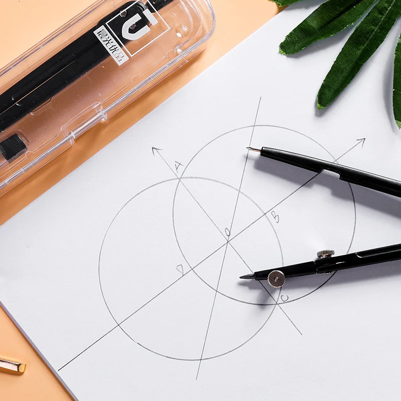 M&G Stainless Compass Multifunctional Metal Drafting Drawing Math Geometry Circles Tool Durable School Stationery Supplies