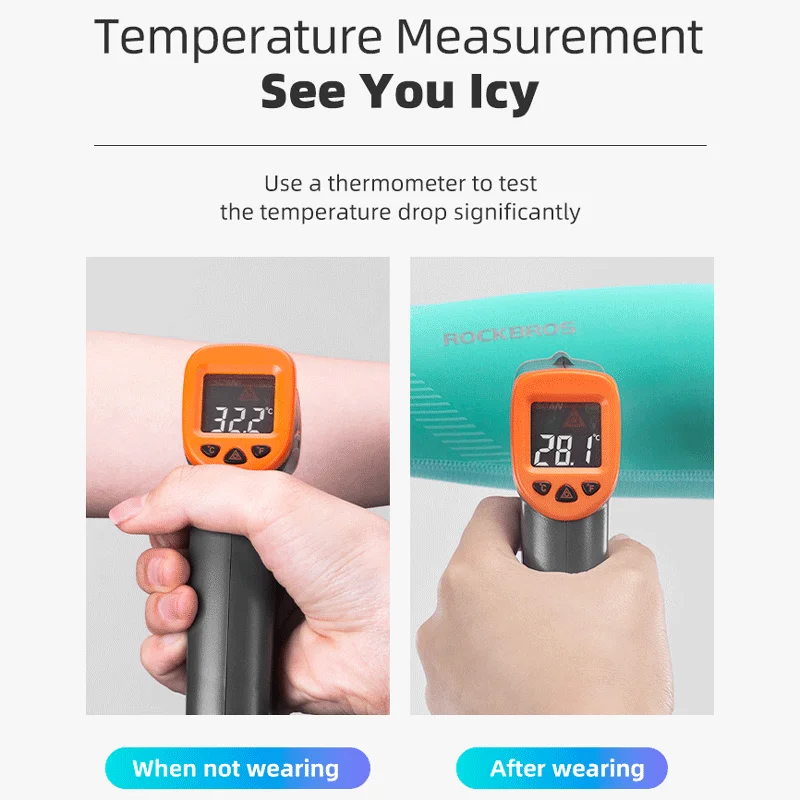 Rockbros 1ペアの氷生地通気性UV保護ランニングアームスリーブフィットネスバスケットボールエルボーパッドスポーツサイクリングアームウォーマー