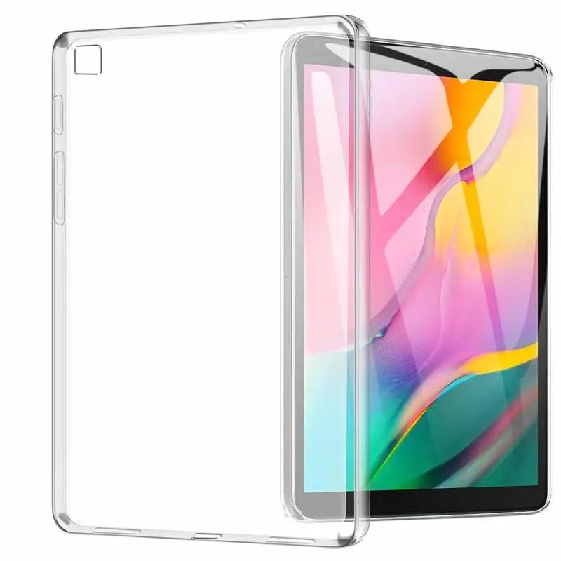Tansparent Soft TPU สำหรับ Samsung Galaxy Tab A 10.1 2019 T510 T515 360ป้องกัน Cover Tab A 10.1 2019 SM-T510 SM-T515