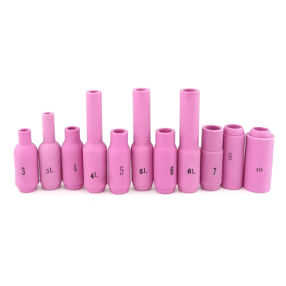 TIG Nozzles Ceramic Cup #3/3L/4/4L/5/5L/6/6L/7/8/10 for WP17 WP18 WP26 Tig Torch Alumina Nozzle