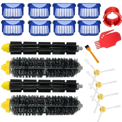 Cepillo de cerdas batidoras AeroVac para iRobot Roomba, kit de cepillo lateral de alta calidad con filtros azules, Serie 600, 610, 620, 625, 630, 650, 660