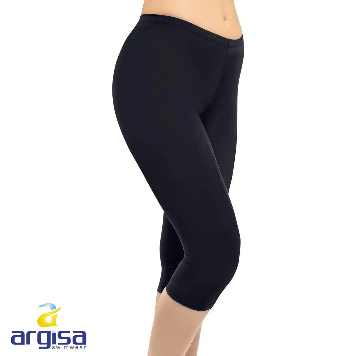 Argisa 1012 Ladies Capri Knee Six Sea The tights 38-52 Plus Size 3swimmer Will Sports Yoga Gym Leggings For Swimming Safety Pants shapewear