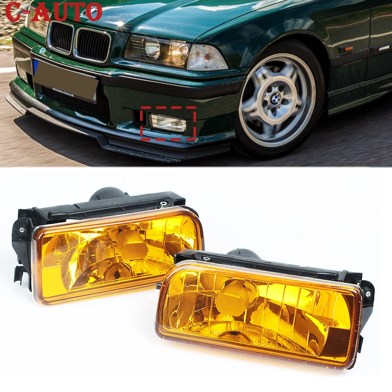 Car Front Fog Lights Fog Lamp car head lights with no bulbs For BMW E36 1992 1993 1994 1995 1996-1998 63178357389 53178357390