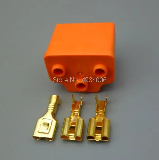 Worldgolden H4 Connectors  Female bend angle Ceramic Auto Lamp Cable of Car Bulb