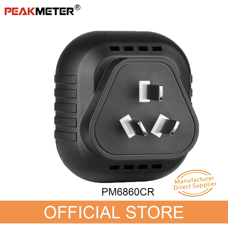 PEAKMETER серия PM6860 тестер розетки 110 В/230 В с GFCI RCD тестовый автоматический детектор электричества диагностический портативный тестер er