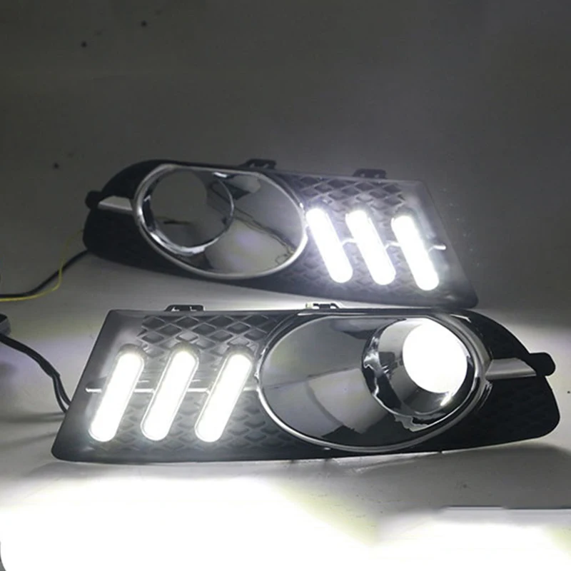 2PCS  LED Daytime Light Running Light DRL Front Fog Lamp Day Light For Buick Excelle GT 2010-2013 Auto