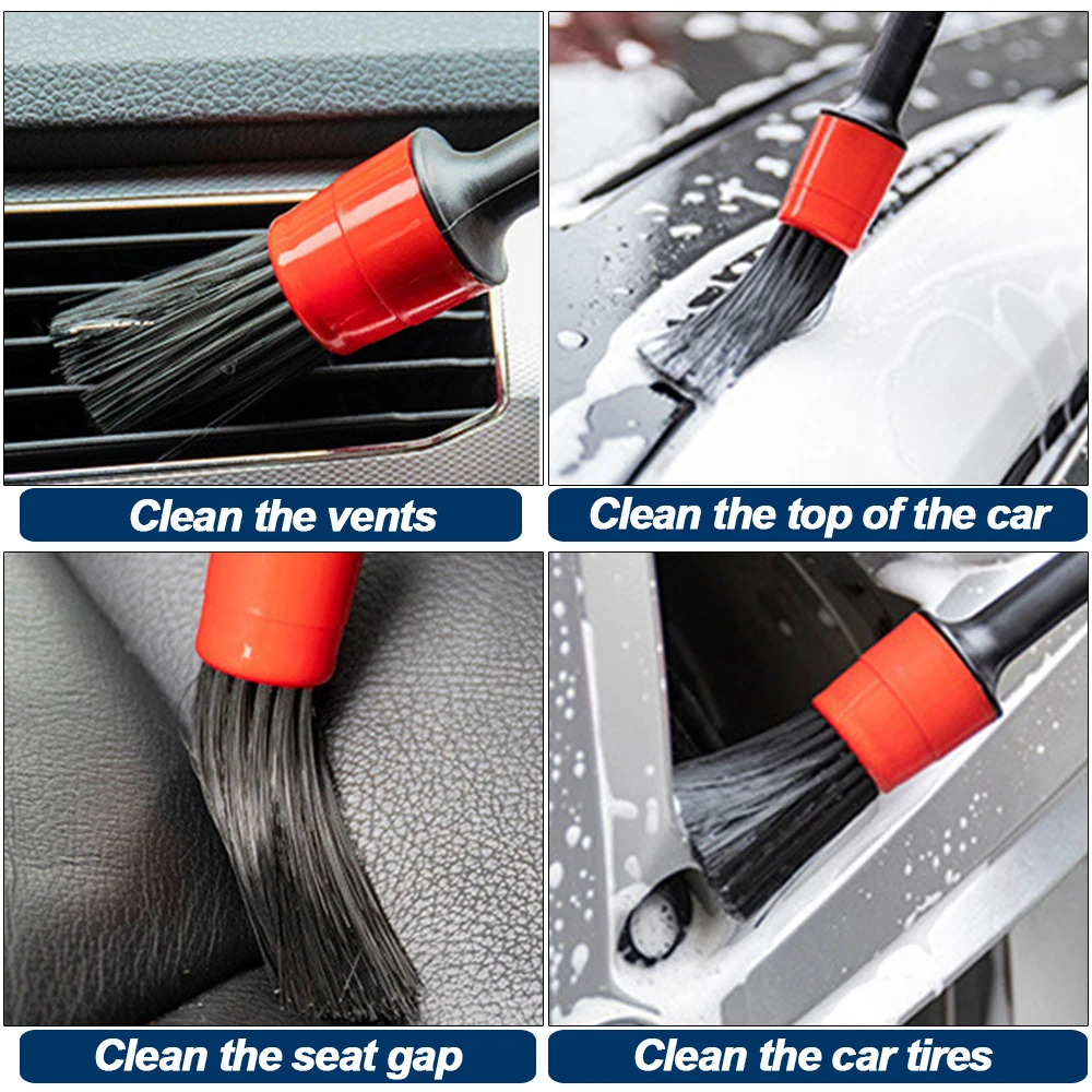 Detailing Brush Drill Brushes For Car Tire Rim Cleaning Detail Brush Set For Auto Interior Exterior Cleaning Car Dry Wash Brush