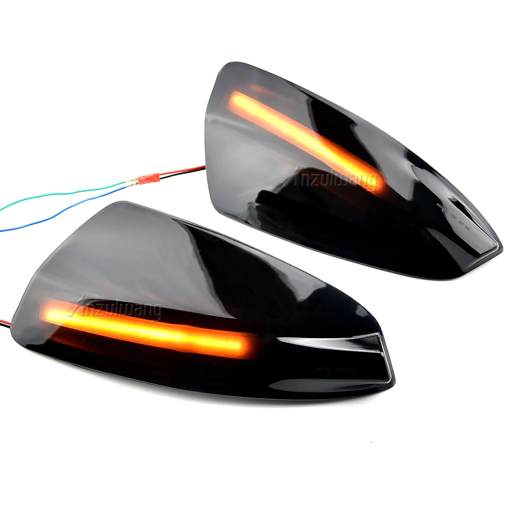 2Pcs Dynamic Side Mirror Indicator For Mercedes Benz C Class W204 S204 2007-2014 Viano Vito Bus W639 Sequential Turn Signal Lamp