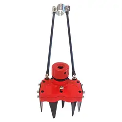 Aluminum Case 2 tooth Blade Brush Cutter cultivate peppers New Compact Universal Head Gardening Tool Mini Tiller Soil Braker