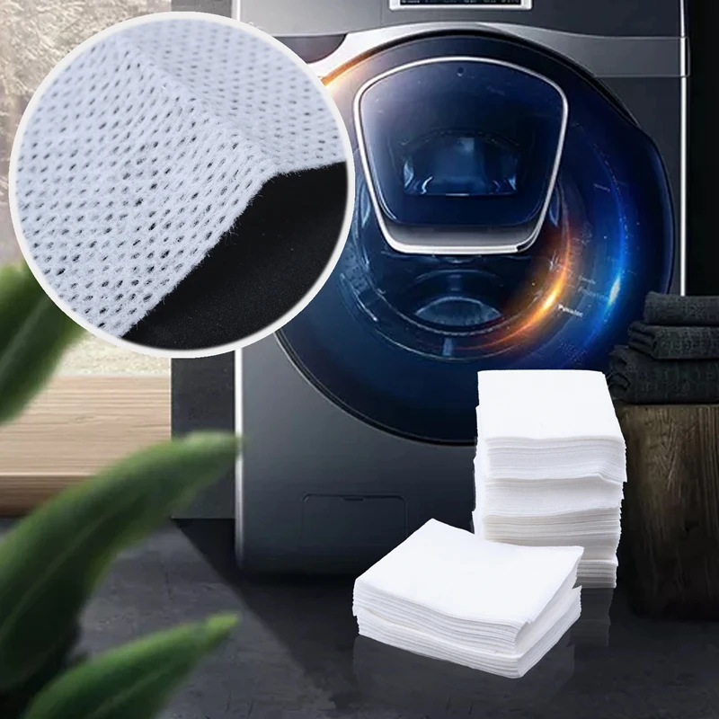 200Pcs ผ้าย้อมเครื่องซักผ้าใช้ผสมย้อมสีป้องกัน Absorption แผ่นป้องกันย้อมผ้าซักรีด Grabber ผ้า