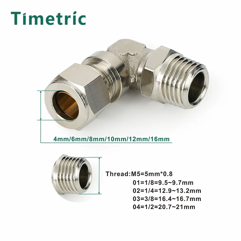 Metal Copper Tape Threaded Air Compressor Hose Quick Connector Plug Socket Connector KT-PU PE