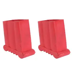 2pcs Aluminum Ladder Foot Replacement Step Ladder Feet Rubber Foot Grip Leg Covers Safe Step Non- Skid Extension Ladder