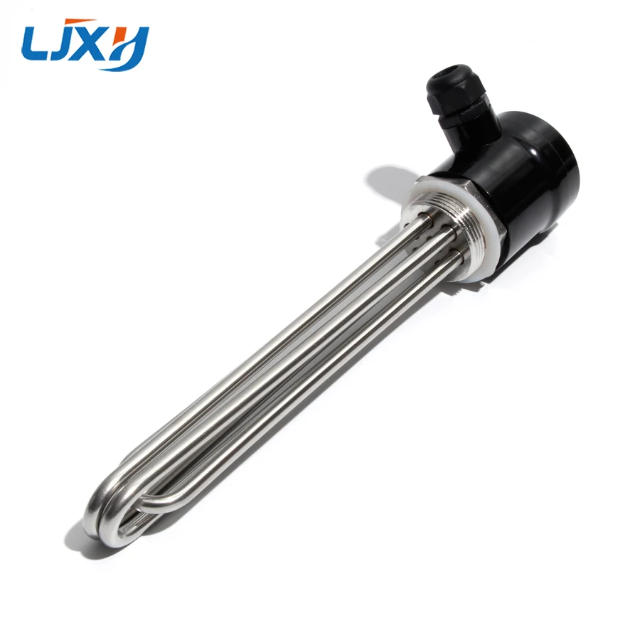 

LJXH DN40 1.5" BSP Bakelite Cover Water Heating Element for Brewery and Distilling Machine with Ground Screw and Probe 220V/380V