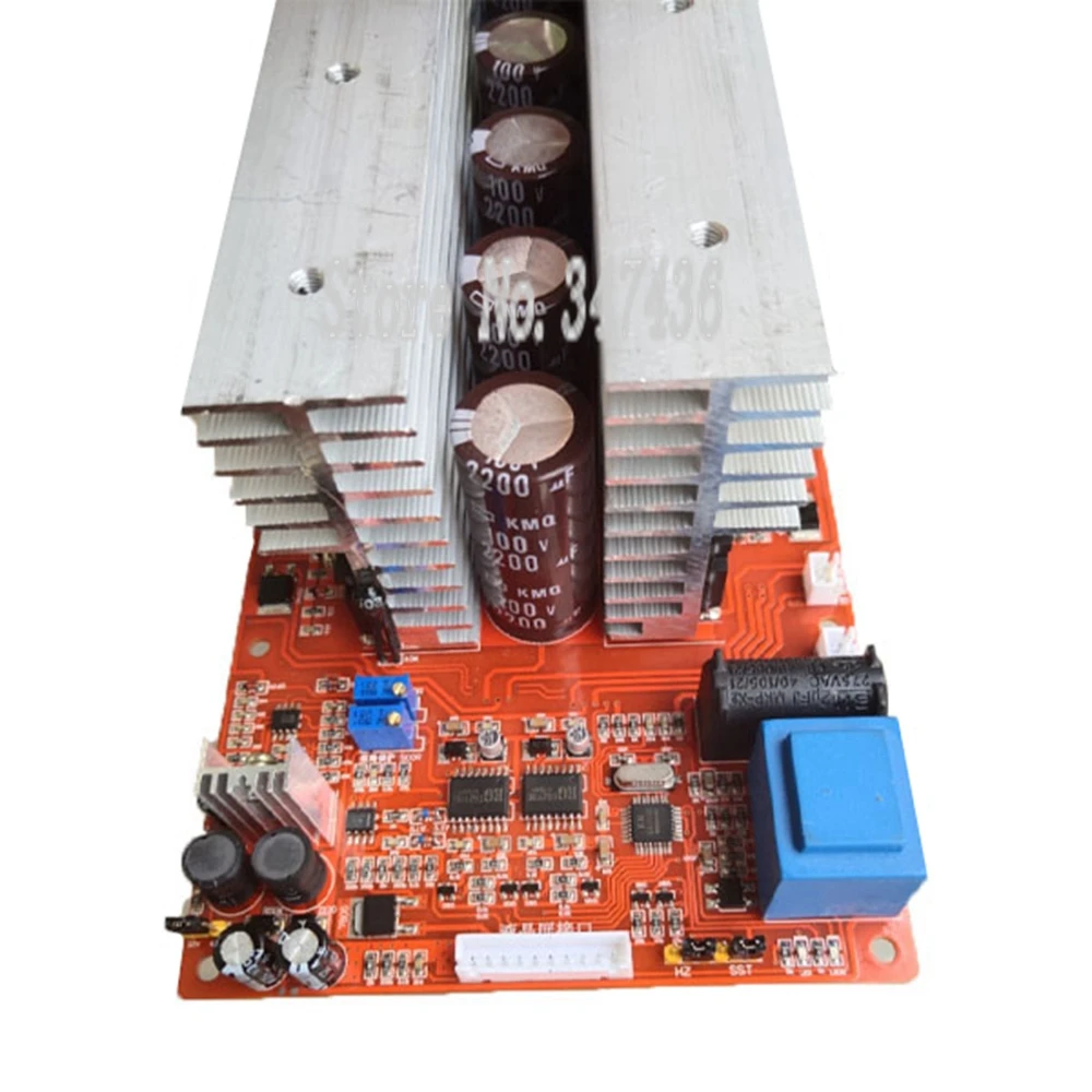 Pure Sine Wave Power Frequency Inverter Board 32 MOS tubes English version full SMD LCD screen displa12v-60v Peak power 20kw