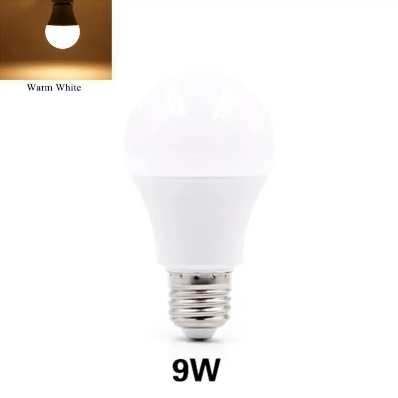 1PC lampada a LED E14 3W 5W 7W 9W 12W 15W 18W 20W E27 lampadina a LED Smart IC potenza reale per soggiorno camera da letto illuminazione domestica