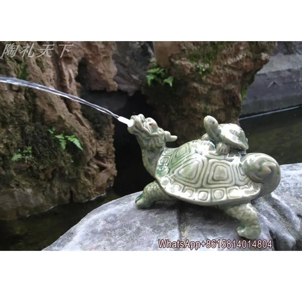 

Rockery fish pond flowing water ornaments sprinkler faucet turtle aquarium nozzle stone water stone landscaping decoration