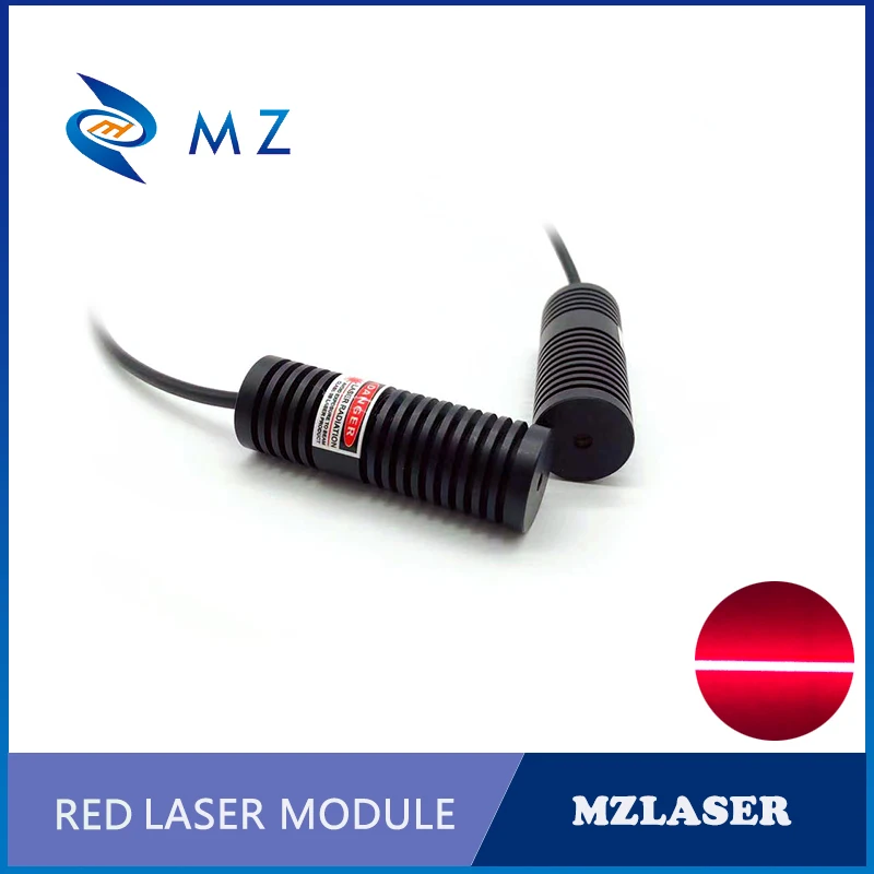 Imagem -03 - Linha Módulo Laser Industrial com Suporte Calibração Vermelho Adaptador de Alimentação 110 Graus 650nm 100mw