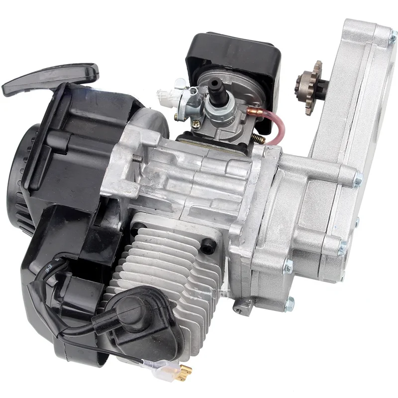 2 Stroke 49cc Pull Start Engine with Transmission For Motorcycle Mini Motor Pit Dirt Bike ATV 4 Wheel Mini Dirt Bike Engine