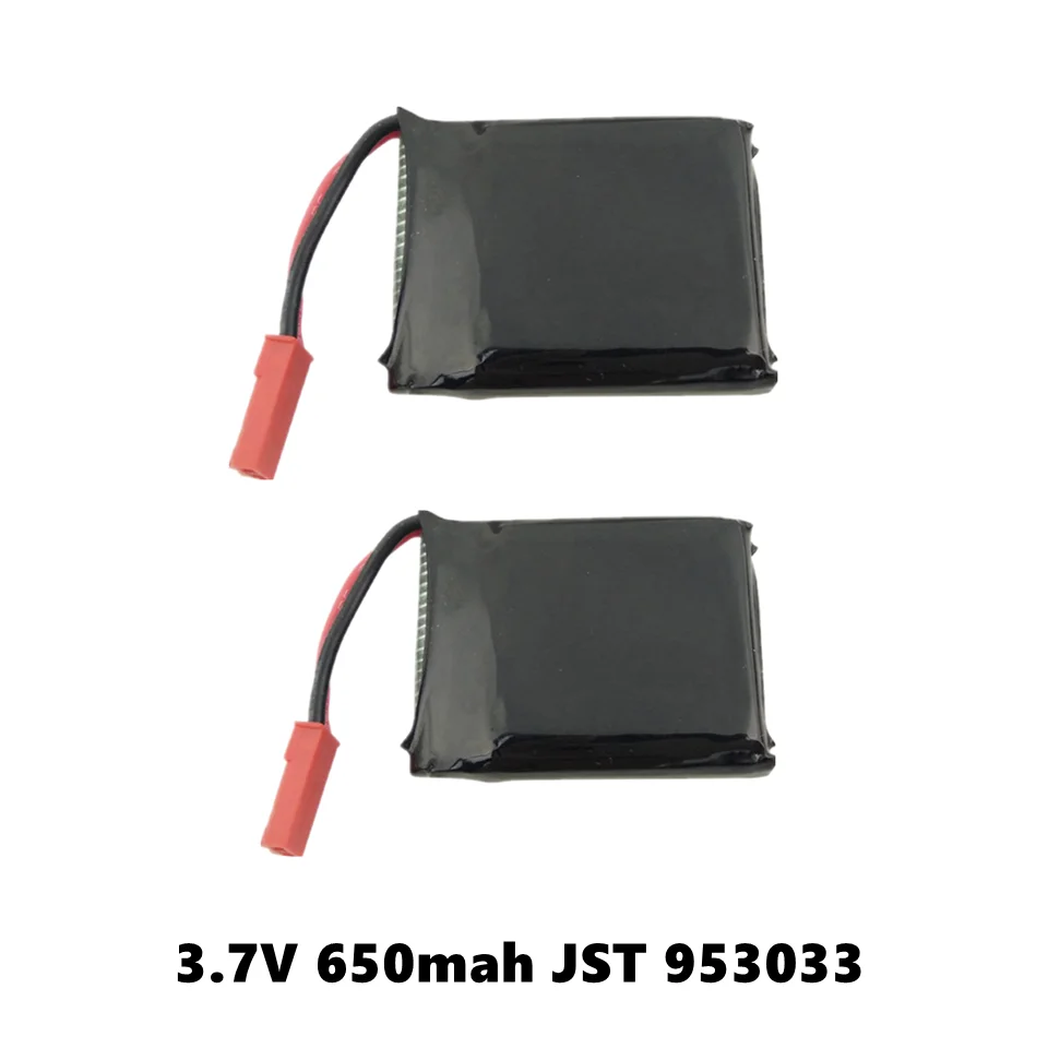 1S 3.7V 650mah Lipo Battery 953033 JST Connector for Q9 Q1012 X8TW X8T Folding RC Quadcopter Spare Parts