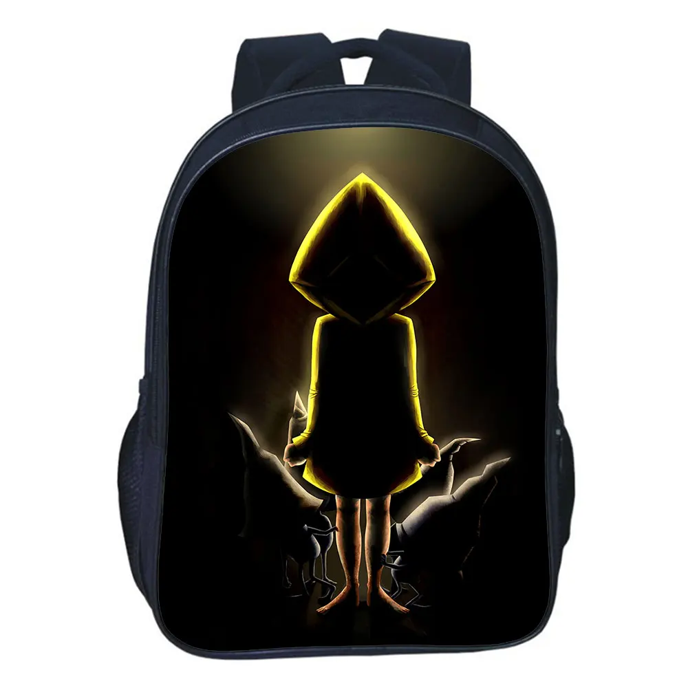 16 Inches Little Nightmares Horror Adventure Game Backpack kids gifts Teens School Bags Bookbag Cartoon Travel Casual Mochilas