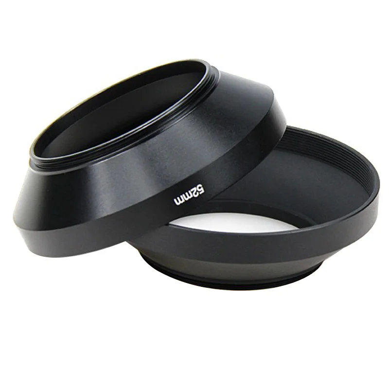 Wide-angle lens hood + lens Cap 40.5mm 43mm 49mm 52mm 58mm 55mm 62mm 67mm 72mm 77mm for Leica Canon Nikon Sony