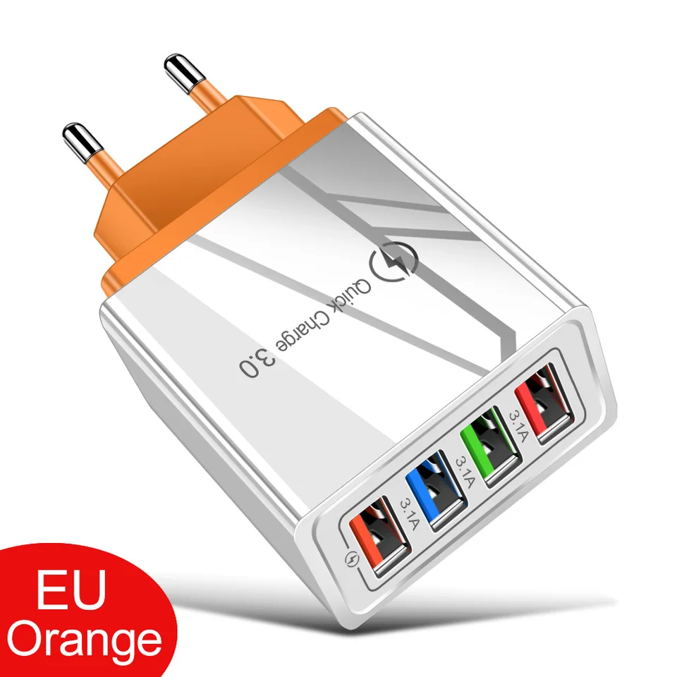 EU/US Plug USB Charger Quick Charge 3.0 For Phone Adapter for iPhone 15 Pro Max Tablet Portable Wall Mobile Charger Fast Charger, image 8