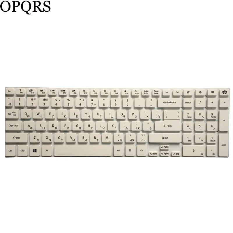 Teclado ruso blanco para portátil packard Bell Easynote Q5WS1, P7YS0, TS13, TS11, TS11hr, TS44, LS11, LS13, LS44, VG70, nuevo