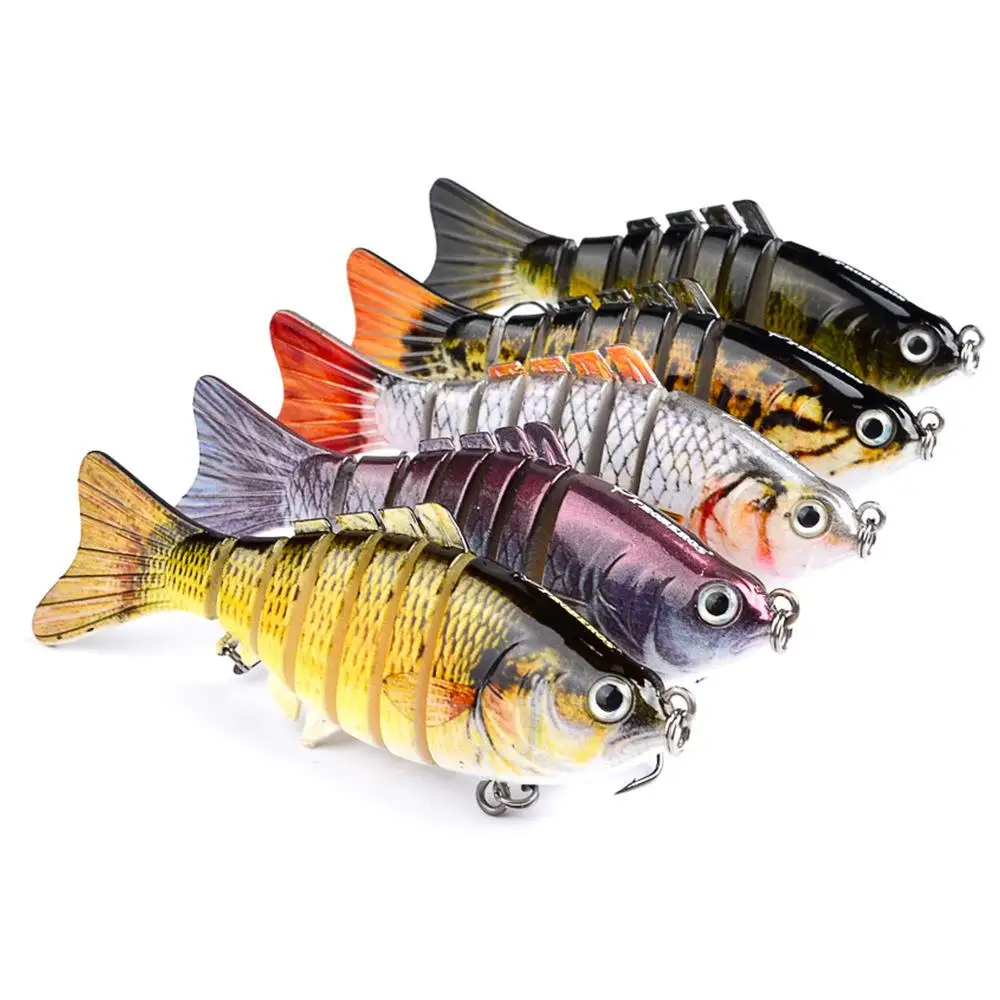 Luya Fish Bait Plastic Hard 10cm/15g Packaged Multi Section Bionic Fishing Lure