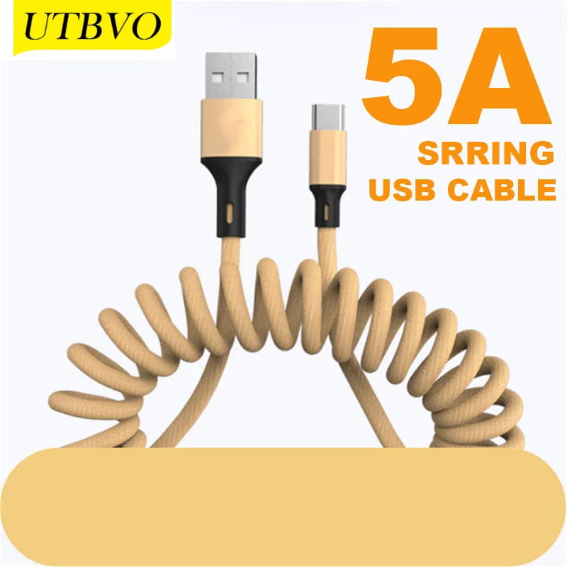 UTBVO 5A 1.5m Micro USB Type C Charger Cable Fast Charging Mobile Phone Data Cord For iPhone Smasung Huawei Xiaomi Redmi