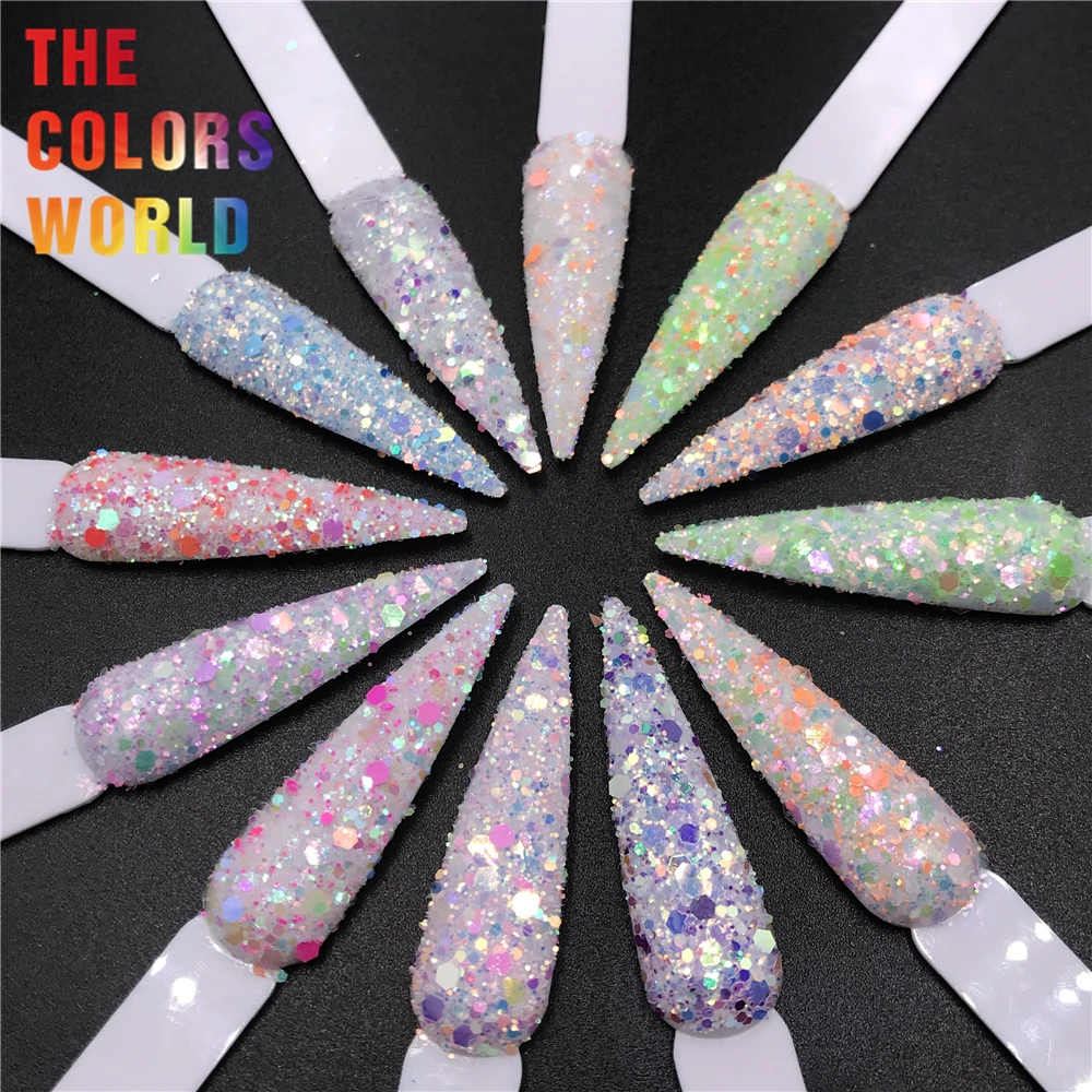 TCT-523 Chunky Nagels Glitter Nail Art Decoratie Uñas Маникюр 네일 Nägel Funkeln Accessoires Spades Forma De Brillo Glitter Vorm