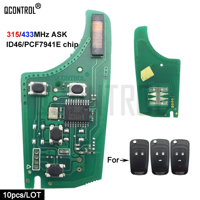 QCONTROL Car Control Remote Key Electronic Circuit Board for Chevrolet Malibu Cruze Aveo Spark Sail