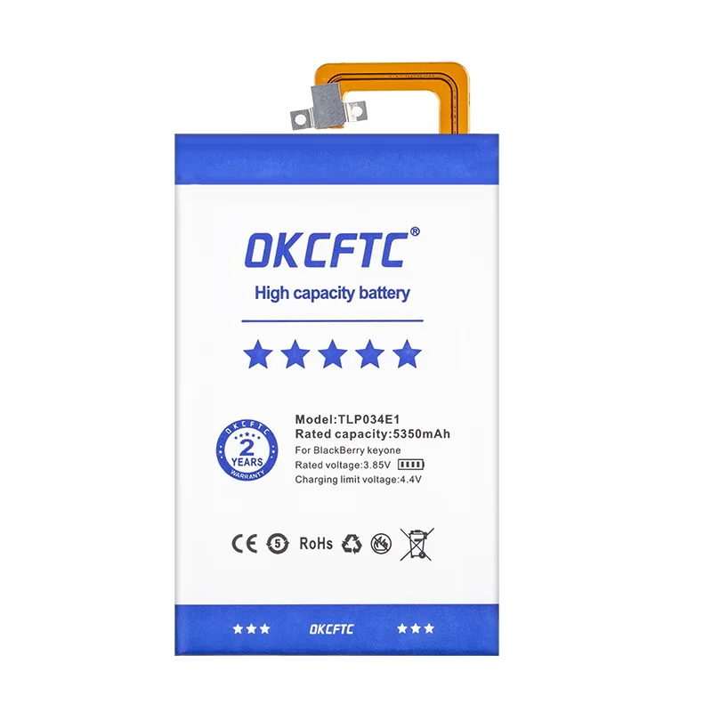 5350mAh TLP034E1 battery For BlackBerry KEY one keyone KEY1 DTEK70 Mercury KEY2 KEY two Keytwo BBF100 For alcatel DK70 DTEK70