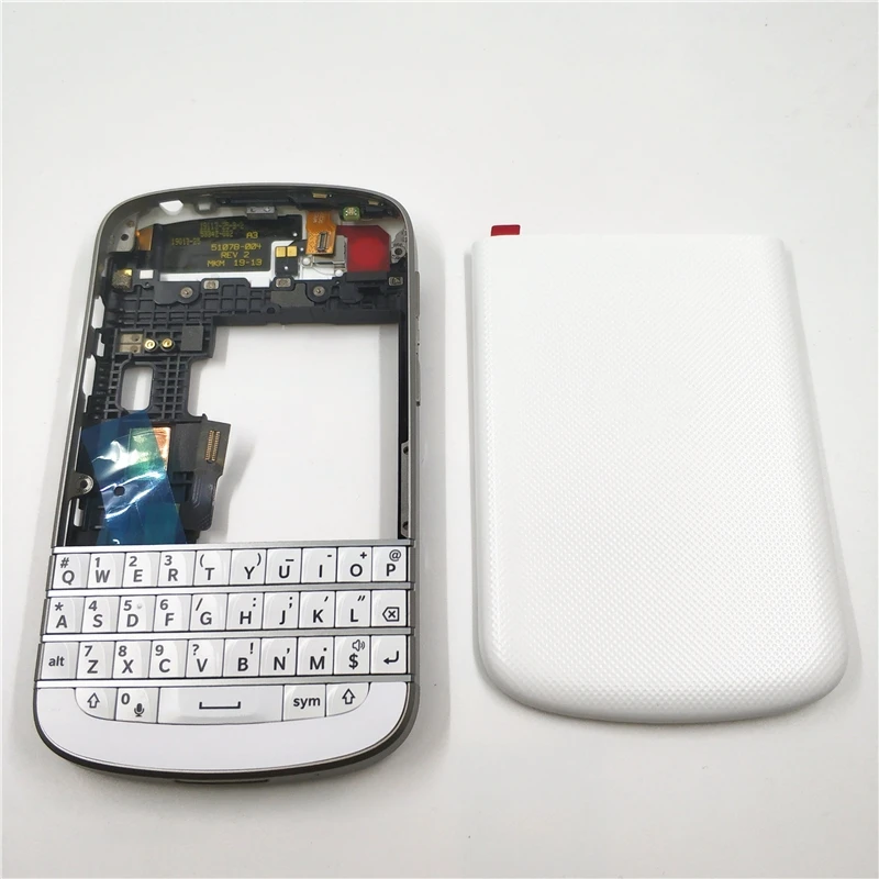 New For BlackBerry Q10 Full Housing Back Battery Case Cover + Frame Cover Case+Keyboard Replacement Parts