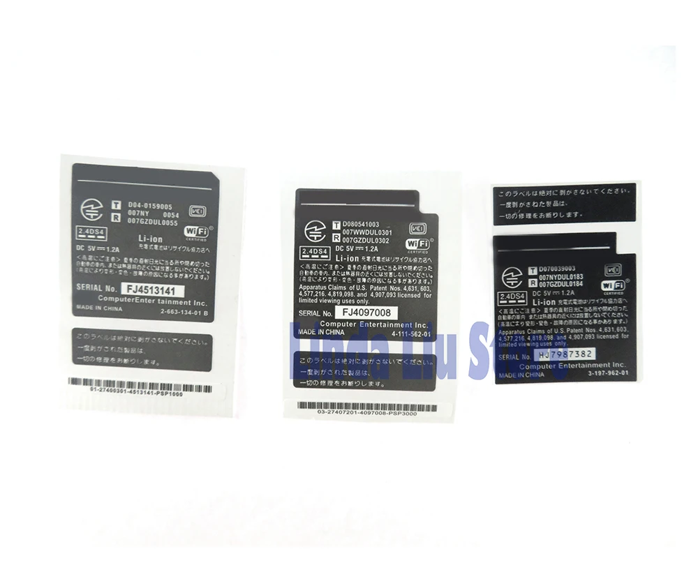 10 قطعة ملصقات لاصقة بديلة لـ PSP 1000 PSP 2000 PSP 3000 وحدة التحكم بطاقة لاصقة مانعة للتسرب ملصق الضمان JP إصدار HK الأمريكي