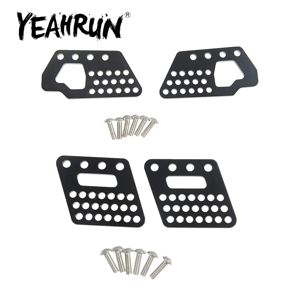 YEAHRUN 2Pcs Aluminum Alloy Front / Rear Shock Mounts for Axial Wraith 90018 1/10 RC Crawler Car Upgrade Parts