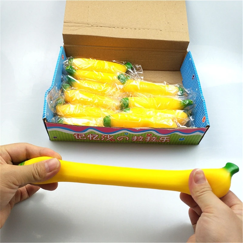 Shapeable Banana Carrot  Vegetable Squeeze Toy Novelty Toy Fidget Toy Stress Relief Not Squish Toy Kids New Toy