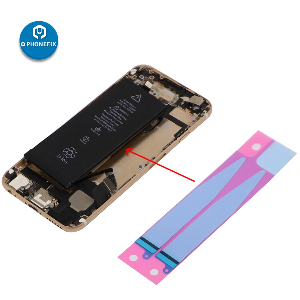 10pcs/lot Battery Adhesive Sticker Battery Repair for iPhone 6 6P 6S 7 7Plus 8 8P X Double Tape Pull Trip Glue Replacement Parts