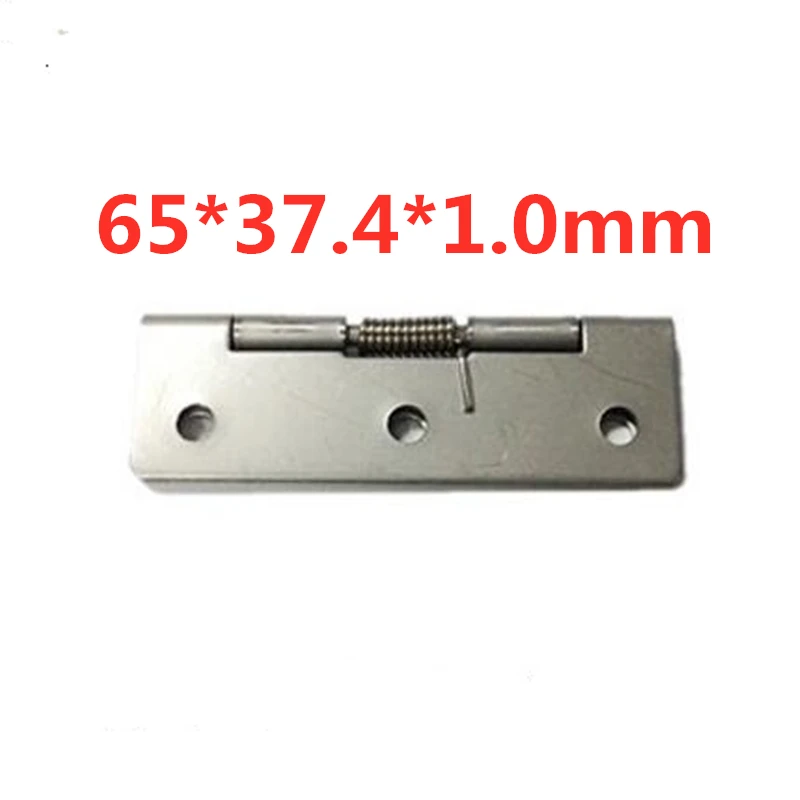 20pcs 304 stainless steel spring hinge elastic hinge automatic closing hinge 65 * 37.4 * 1.0mm