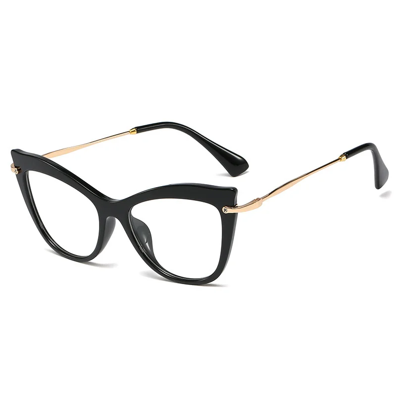 New Transparent Computer Reading Glasses Frame Women Anti Blue Light Cat Eye Eyewear Blocking Glasses Optical Spectacle Eyeglass