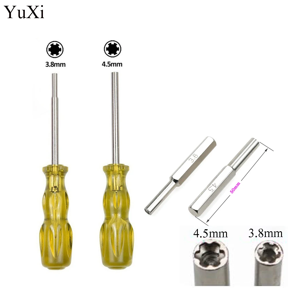 

YuXi 3.8mm 4.5mm Screwdriver Bit Screw Driver GameBit with Handle for N-ES S-NES N-GC for SEGA Game Cartridge