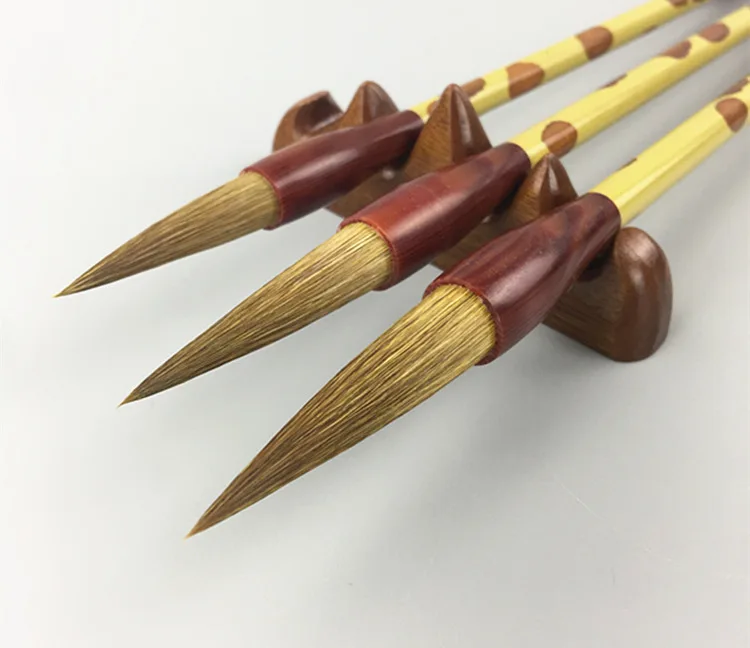 3pcs/lot Chinese Calligraphy Brushes Pen Weasel Hair Practice Writing Brush Student School Chinese Calligrphy Suppplies