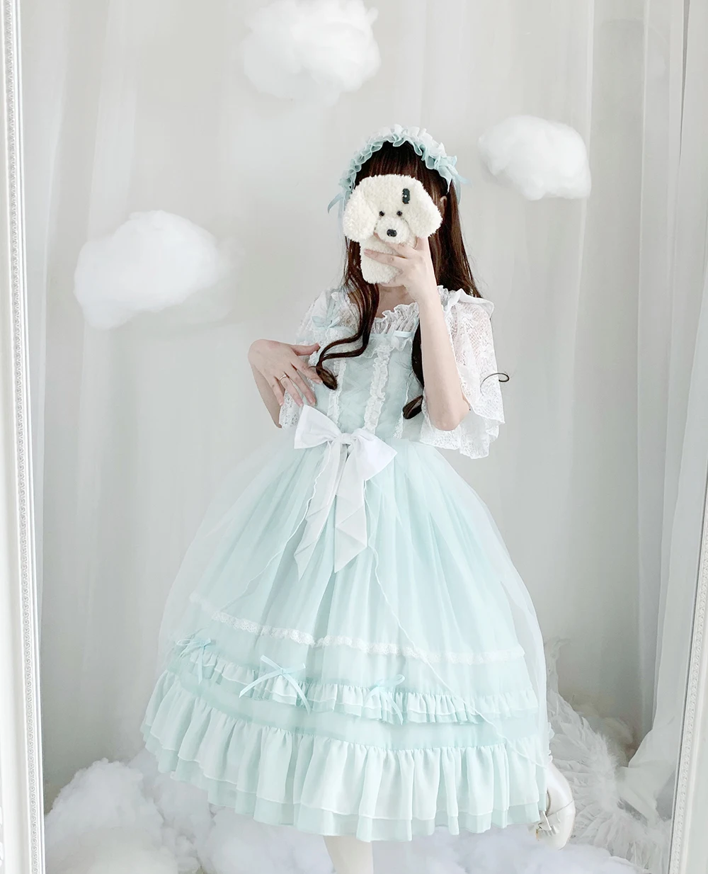 Sommer süße prinzessin lolita strap kleid vintage falbala hohe taille druck viktorianischen kleid kawaii mädchen gothic lolita cos loli