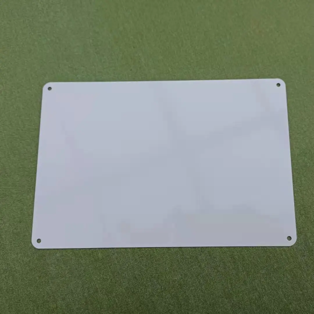 

Free Shipping 10pcs/lot New Sublimation Blank Metal Aluminium Plate 20cmx30cm Size Pure White Sublimation Printing Image