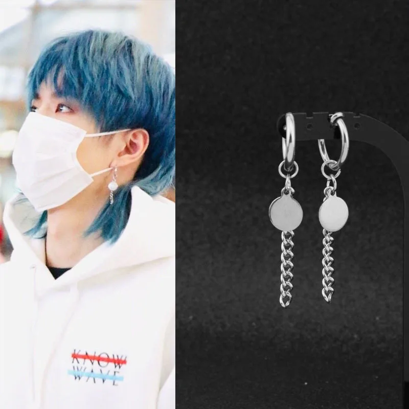 Ear Cuff and Clip On Earring - For ear cartilage or earlobe or Helix or Rim or Nose - Non Pierced Hoop For Men mens hoop 14