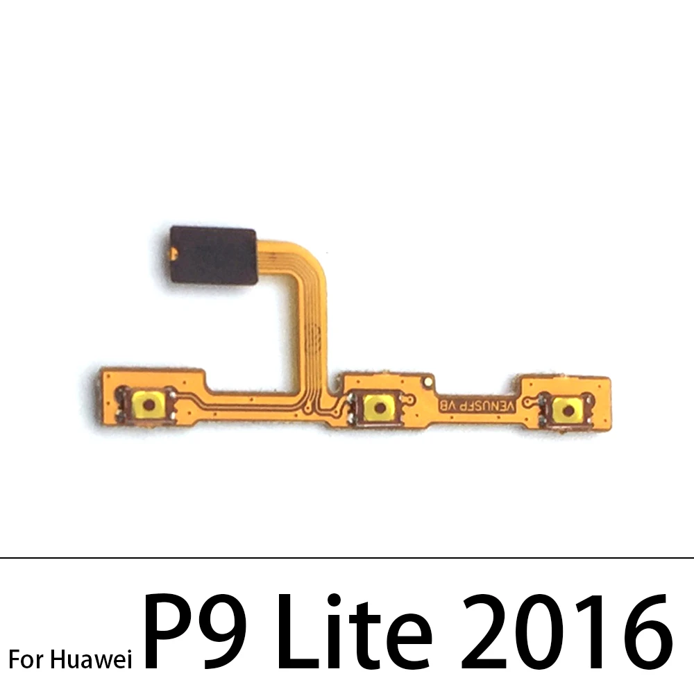 Cable flexible de botón lateral de volumen, encendido y apagado, para Huawei P8, P9, P10, P20, P30, P40 Lite E, 5G Pro Plus, 2016